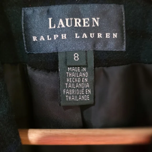 Lauren Ralph Lauren NEW Womens Plaid Bullion Blazer Jacket Navy/Green Size 8 - Picture 2 of 3